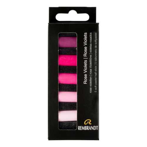 Soft Pastels Micro Sets, 5 Half Sticks, Rose Violets