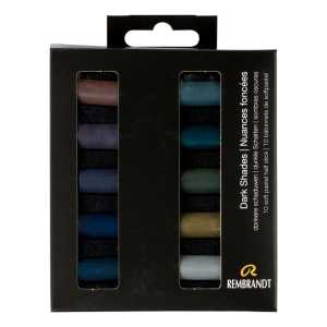 Soft Pastel Micro Sets, 10 Half Sticks, Dark Shades