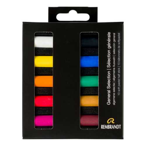 Soft Pastel Micro Sets, 10 Half Sticks, General Selection