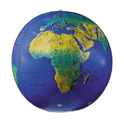 Inflatable Topographical Globe, 12