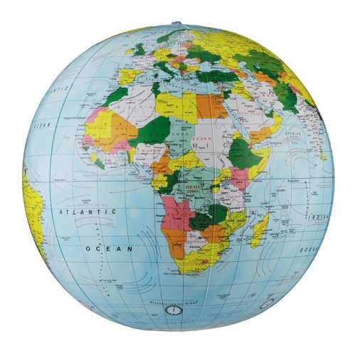 Light Blue Political Inflate-a-Globes, 12