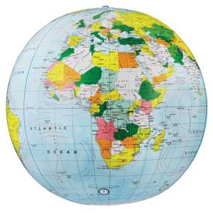 Light Blue Political Inflate-a-Globes, 16"
