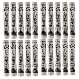 Soft Pastel Single Color Set, White (100.5), 5 Full Sticks Per Pack, 4 Packs