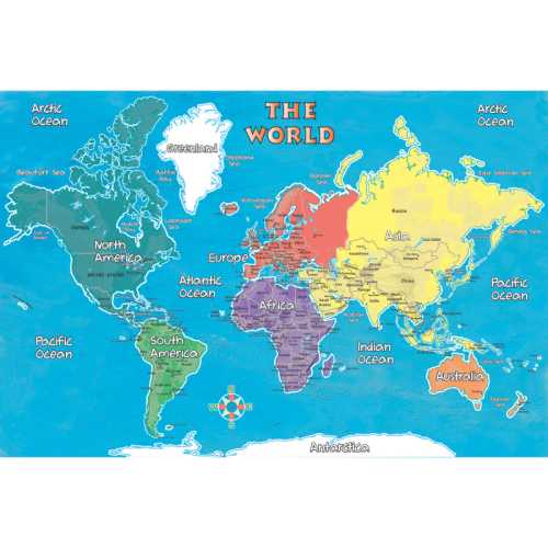 Young Explorer World Map, 42