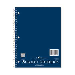 Spiral Notebook, 1-Subject, 70 Pages