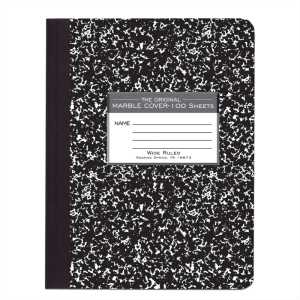 Marble Composition Book, Black