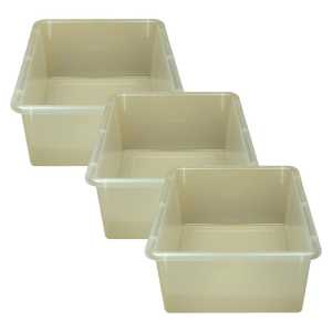 Double Stowaway&reg; Tray Only, Clear, Pack of 3
