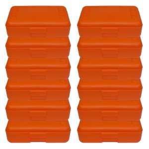Pencil Box, Orange, Pack of 12