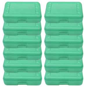 Pencil Box, Lime Sparkle, Pack of 12