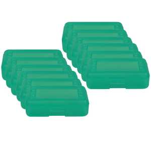Pencil Box, Translucent Lime, Pack of 12
