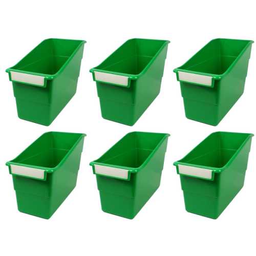 Tattle&reg; Shelf File, Green, Pack of 6