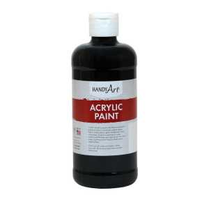 Acrylic Paint 16 oz, Mars Black