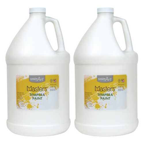Little Masters&reg; Tempera Paint, White, Gallon, Pack of 2