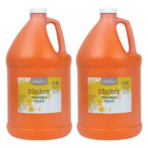Little Masters&reg; Tempera Paint, Orange, Gallon, Pack of 2