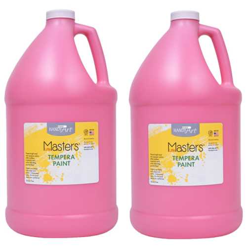 Little Masters&reg; Tempera Paint, Pink, Gallon, Pack of 2