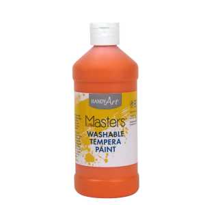 Little Masters&reg; Washable Tempera Paint, Orange, 16 oz.