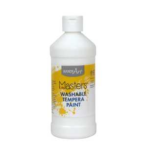 Little Masters&reg; Washable Tempera Paint, White, 16 oz.