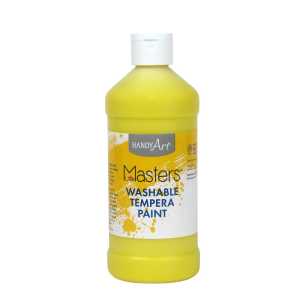 Little Masters&reg; Washable Tempera Paint, Yellow, 16 oz.