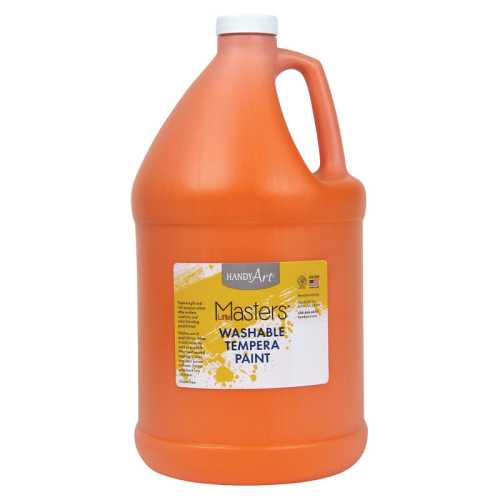 Little Masters&reg; Washable Tempera Paint, Orange, Gallon
