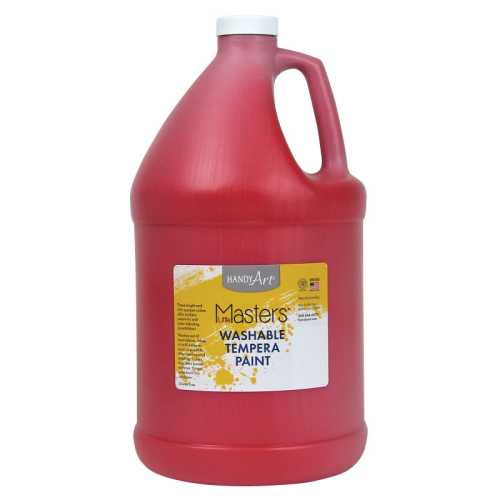 Little Masters&reg; Washable Tempera Paint, Red, Gallon