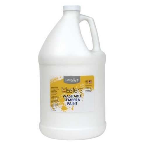 Little Masters&reg; Washable Tempera Paint, White, Gallon