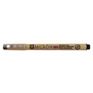Pigma Micron Pen, Black, 0.20mm Size 005