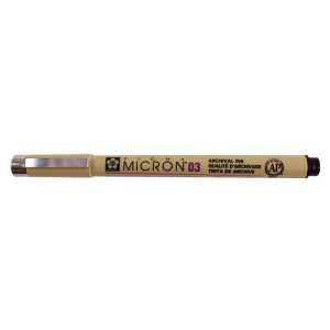 Pigma Micron Pen, Black, 0.35mm Size 03
