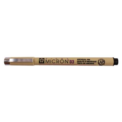 Pigma Micron Pen, Black, 0.35mm Size 03