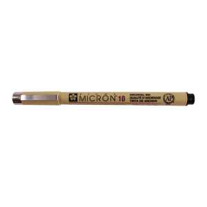 Pigma Micron Pen, Black, 0.60mm Size 10