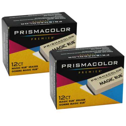 Premier&reg; Magic Rub&reg; Eraser, 12 Per Pack, 2 Packs