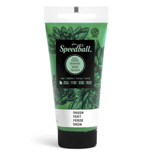 Water-Soluble Block Printing Ink, 1.25 oz, Green