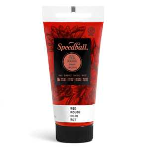 Water-Soluble Block Printing Ink, 1.25 oz, Red