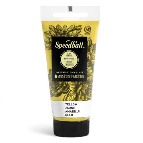 Water-Soluble Block Printing Ink, 1.25 oz, Yellow