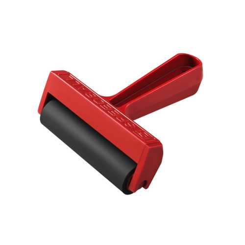 Brayer with Hard Rubber Pop-In Roll, 4 in