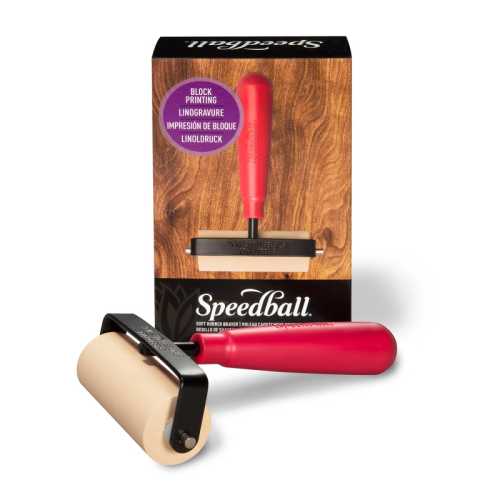 Deluxe Soft Rubber Brayer, 3 in