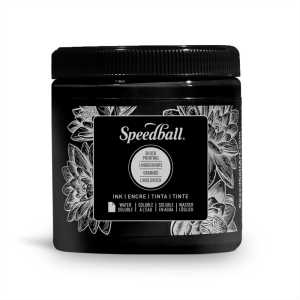 Water-Soluble Block Printing Ink, 8 oz, Black