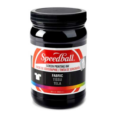 Fabric Screen Printing Ink, 32 oz, Black