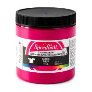 Fabric Screen Printing Ink, 8 oz, Process Magenta