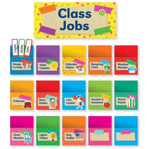 Tape It Up! Class Jobs Bulletin Board