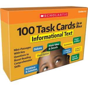 100 Task Cards in a Box: Informational Text