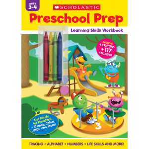 Preschool Prep Learning Skills Workbook, Stickers & Crayons Included
