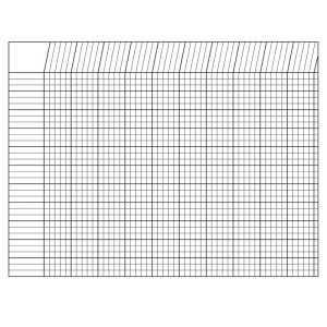 Horizontal Incentive Chart, 22" x 28", White