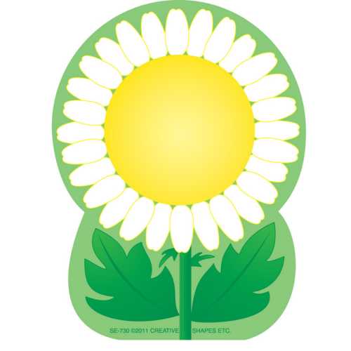 Creative Shapes Notepad, Daisy, Mini