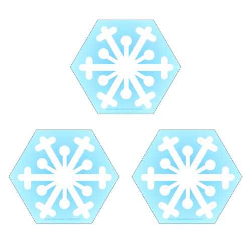 Creative Shapes Notepad, Snowflake, Mini, Pack of 3