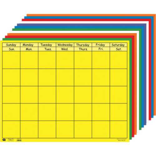 Horizontal Calendar Set, 22