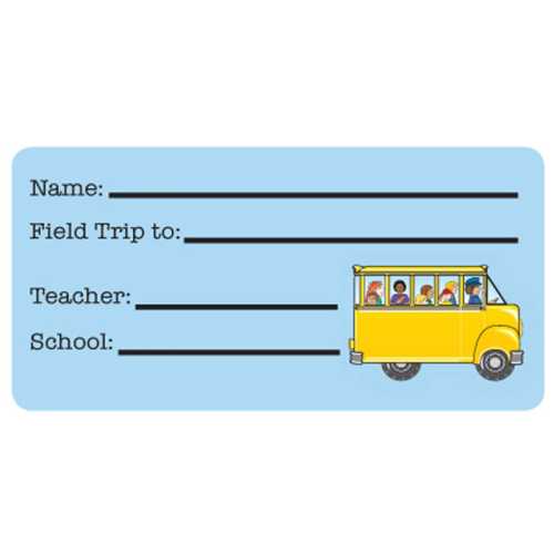 Field Trip Nametags, 1-5/8