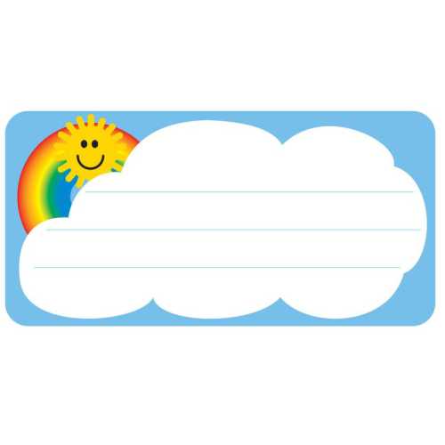 Rainbow Nametags, 1-5/8