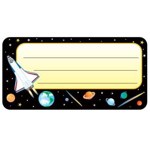 Space Nametags, 1-5/8