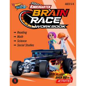 Hot Wheels Brain Race Kindergarten Workbook