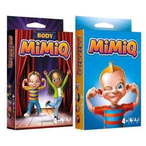 MiMiQ & Body MiMiQ Card Game Kit, Facial Expression and Movement Games for Kids, Family and Classroom Play, Ages 4+